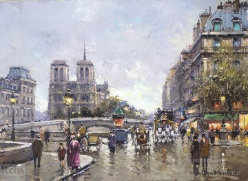 パリ Painting - AB ポン サン ミッシェル ノートルダム パリジャン